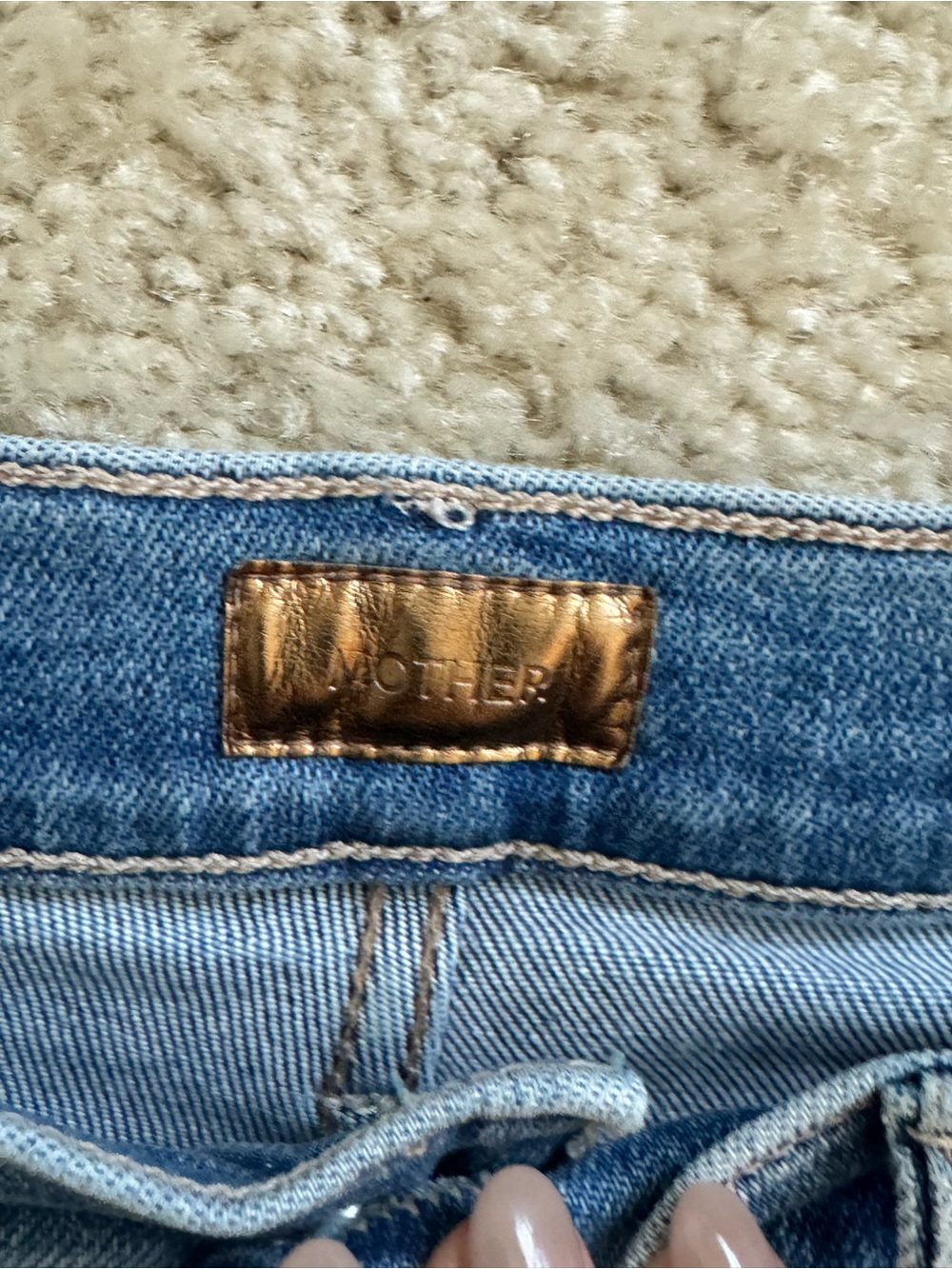 🔹 Mother The High Waisted Rider Ankle Fray Jeans Party Like A Pirate Wash Sz 28 - Picture 3 of 8
